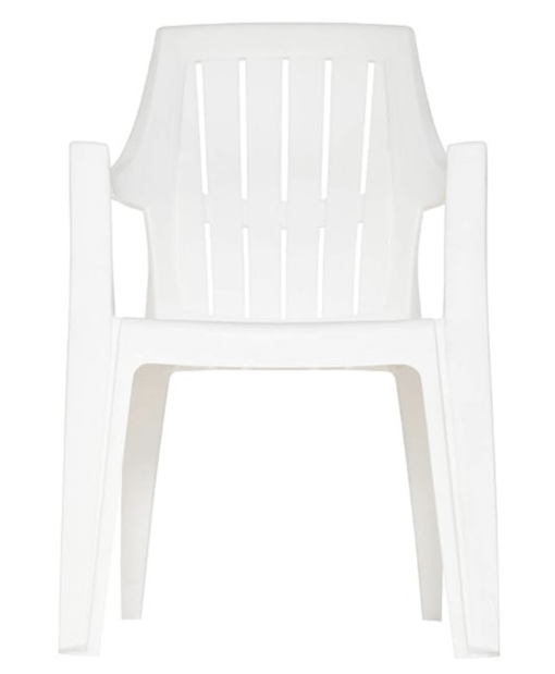 Supreme Turbo Super Plastic Chair (Milky White, Set of 4) - Image 4
